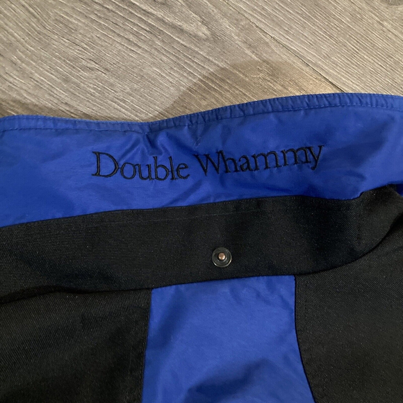 Vintage Columbia Double Whammy Men’s Ski/Snowboard Jacket S in Blue Black Retro! - Picture 12 of 14